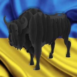 Мангал разборный Зубр 3D, Мангалы в виде животных для частного дома. Киев. фото 1 Мангал разборный Зубр 3D, Мангалы в виде животных для частного дома. Киев. фото 1