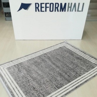 Дорожка в коридор с бахромой 100*300 см серый REFORM CARPET Trend 1312,Турция
 Т. . фото 2