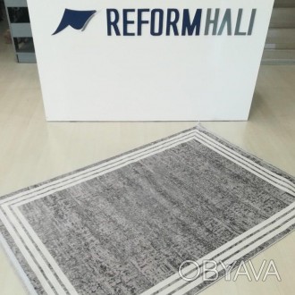 Дорожка в коридор с бахромой 100*300 см серый REFORM CARPET Trend 1312,Турция
 Т. . фото 1