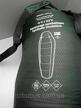 Forclaz Trek 500 sleeping bag -5° (M)
Внимание! Комиссионный товар. Уточняйте на. . фото 3