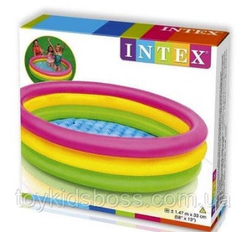 Дитячий надувний басейн INTEX 57422 Захід сонця має яскраві та веселі кольори, я. . фото 2
