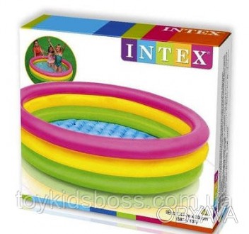 Детский надувной бассейн INTEX 57422 Закат солнца имеет яркие и веселые цвета, к. . фото 1