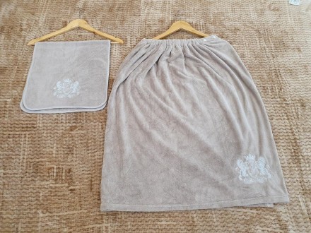 Подарок мужчине банный набор: килт и полотенце для лица. Набор для бани и сауны . . фото 8