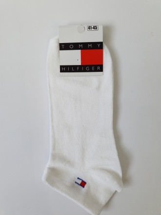 Короткі шкарпетки з бавовни набір 9 пар Tommy Hilfiger. Шкарпетки чоловічі низьк. . фото 11