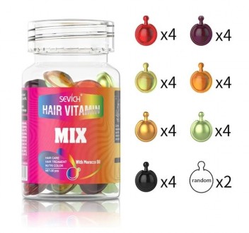 Вітамінні капсули для волосся Sevich Hair Vitamin Mix містять у баночці мікс із . . фото 3
