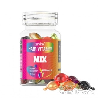 Вітамінні капсули для волосся Sevich Hair Vitamin Mix містять у баночці мікс із . . фото 1