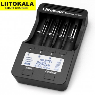 Зарядний пристрій Liitokala Lii-500 на 4 канали (для Ni-MH, Ni-CD, Li-Ion) з бло. . фото 9