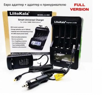 Зарядний пристрій Liitokala Lii-500 на 4 канали (для Ni-MH, Ni-CD, Li-Ion) з бло. . фото 11