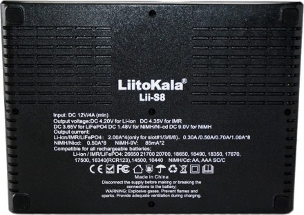 Зарядний пристрій Liitokala Lii-S8 
Зарядний пристрій LiitoKala Lii-S8 – відмінн. . фото 9