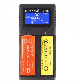 Зарядний пристрій Liitokala Lii-PD2 
Зарядний LiitoKala Lii-PD2 - універсальне, . . фото 7