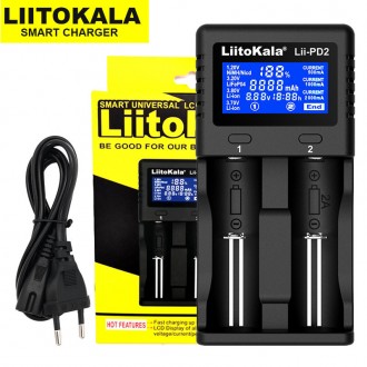 Зарядний пристрій Liitokala Lii-PD2 
Зарядний LiitoKala Lii-PD2 - універсальне, . . фото 8