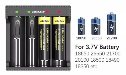 Зарядний пристрій для акумуляторів LiitoKala Lii-L4 microUSB (на 4 слоти)
Зарядн. . фото 5