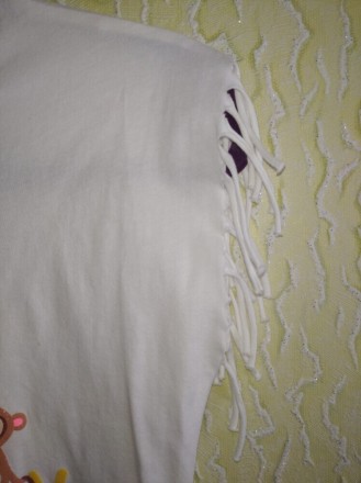 Стильная яркая белая футболка на 10-11лет, р.140-146, Турция, LC Waikiki .
Одев. . фото 4