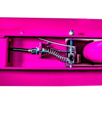 Дитячий двоколісний самокат із ручним гальмом для дівчаток від 5 років у рожевом. . фото 6