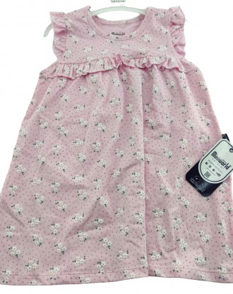 
Турецкое пышное розовое платье для девочки. Очень красивое. Хлопковое, летнее. . . фото 2