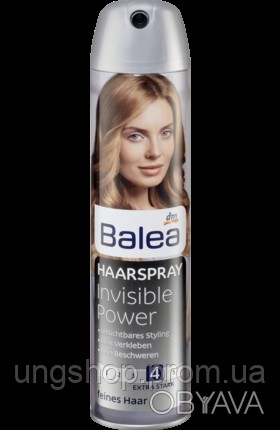 Balea Invisible Power Haarspray - Лак для волос Невидимая сила, степень фиксации. . фото 1