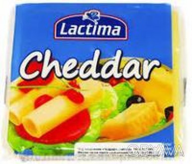 Сыр плавленный  Lactima Cheddarв ломтиках - это натуральный, высококачественный . . фото 1