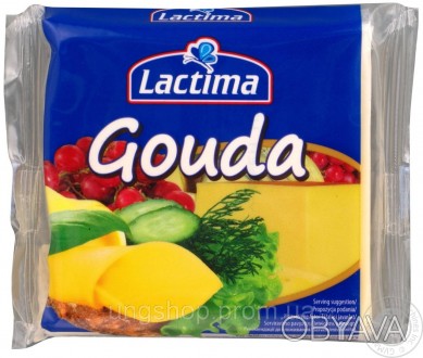Сыр плавленный  Lactima Gouda  в ломтиках - это натуральный, высококачественный . . фото 1