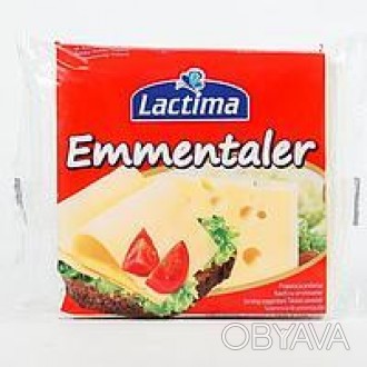 Сыр плавленный  LactimaEmmentaler в ломтиках - это натуральный, высококачественн. . фото 1