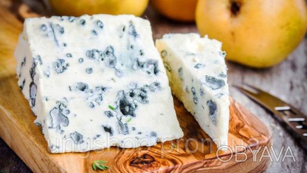  Вага +- 300грам.Лазур “Блакитний” – відомий сир з прошарками шляхетної блакитно. . фото 1