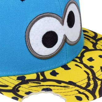 Кепка Снепбек Коржик (Cookie Monster, печеньковый монстр) с прямым козырьком, Ун. . фото 6