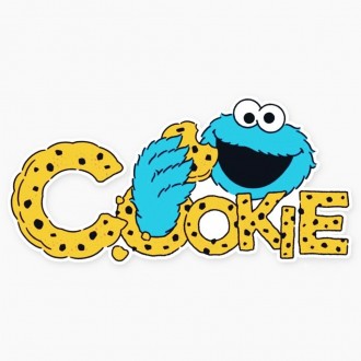 Кепка Снепбек Коржик (Cookie Monster, печеньковый монстр) с прямым козырьком, Ун. . фото 3