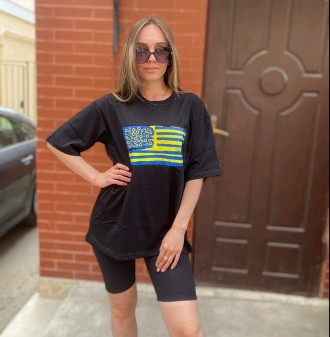 Летняя женская футболка с бриджами большого размера купить в интернет магазине
К. . фото 6