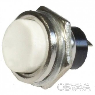 Кнопка большая PBS-26B без фиксации OFF-(ON), 2pin, 2А, 250V, белая, 1уп-10шт
Кн. . фото 1