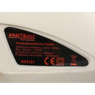 Електричний триммер для трави KD5121 від Kraft & Dele характеризується низьким р. . фото 9