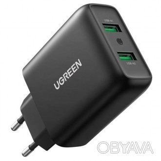 Зарядное устройство Ugreen поддерживает быструю зарядку - Quick Charge, может за. . фото 1
