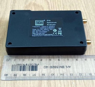 Анализатор частот TinySA 2.8 "дисплей, от 100 кГц до 960 МГц, с защитой от элект. . фото 6