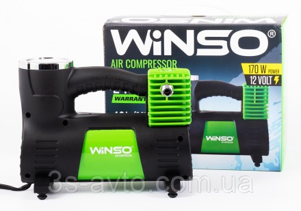 Автокомпресор Winso 10 атм, 40 л/хв, 170 Вт, кабель 3 м, шланг 1 м (133000)
Авто. . фото 6