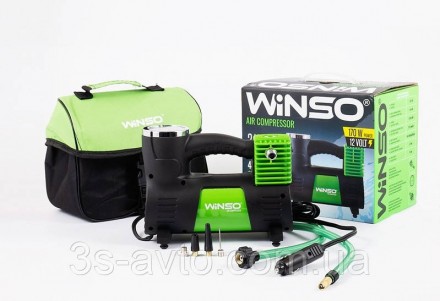 Автокомпресор Winso 10 атм, 40 л/хв, 170 Вт, кабель 3 м, шланг 1 м (133000)
Авто. . фото 2