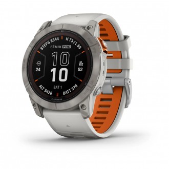 Смарт-годинник Fenix 7X Pro Sapphire Solar Edition титановий з сірим та помаранч. Киев. фото 1 Смарт-годинник Fenix 7X Pro Sapphire Solar Edition титановий з сірим та помаранч. Киев. фото 1