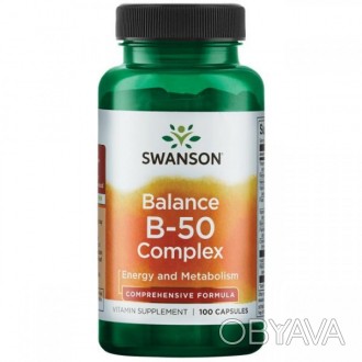  Описание Комплекс витаминов В-50 (Balance Vitamin B-50) 100 капсул Прием компле. . фото 1