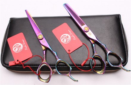 Отличного качества, для мастеров - парикмахеров совершенно новый комплект ножниц. . фото 8