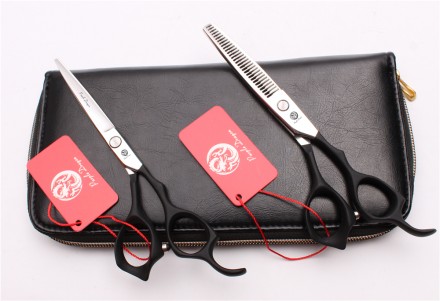 Отличного качества, для мастеров - парикмахеров совершенно новый комплект ножниц. . фото 2
