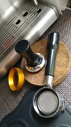 Відкритий холдер для професійної кавоварки на 2 "вуха" 58 мм х 230 мм.. . фото 13