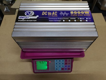 Преобразователь напряжения, инвертор с 12 V на 220 V AC/DC 5000W, 5000 Вт
В ситу. . фото 2