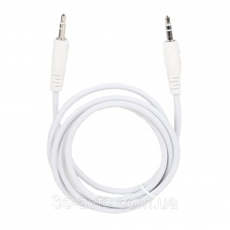 AUX кабель білий "Aux Cable" Alca 1m, 3,5 mm, 510920 ідеально підходить для смар. . фото 4