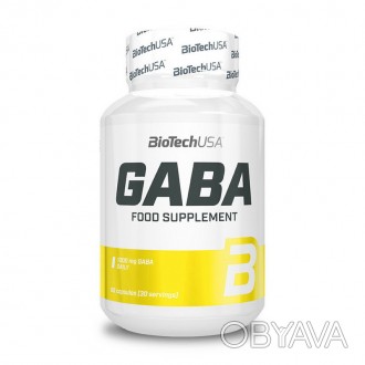  GABA 500 mg від Biotech благотворно впливає на роботу нервової системи, покращу. . фото 1