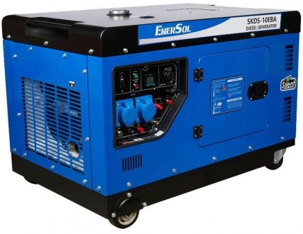 
EnerSol SKDS-10EBA - однофазный дизельный генератор рабочей мощностью 9 кВт (пи. . фото 3
