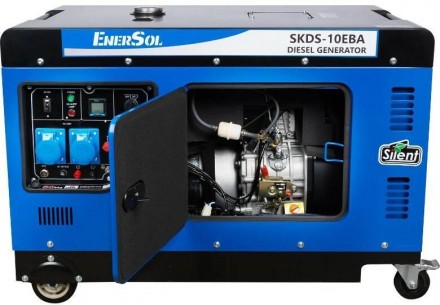 
EnerSol SKDS-10EBA - однофазный дизельный генератор рабочей мощностью 9 кВт (пи. . фото 4