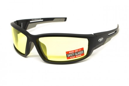 Защитные очки от Global Vision (США) Характеристики: цвет линз - желтый; материа. . фото 2