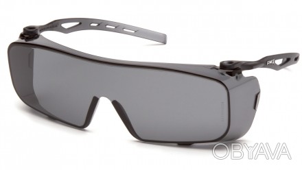 Защитные очки Cappture от Pyramex (США) цвет линз серый; материал линз поликарбо. . фото 1