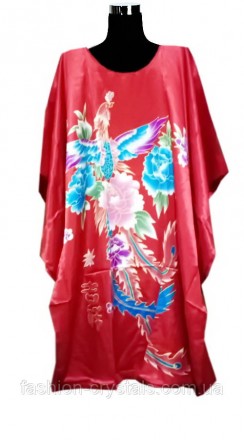 Элегантное атласное кимоно из искуственного шелка, очень удобное и красивое, нео. . фото 2