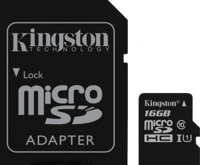 Карта памяти micro SDHC 16GB Kingston (class 10) (UHS-1) (c адаптером)
Мощный в . . фото 2