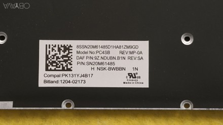 Клавиатура для ноутбука LENOVO (IdeaPad 320-14 series) rus, onyx black, без фрей. . фото 4
