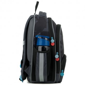 Каркасный рюкзак GO22-597S-3 – это школьная модель с ортопедической спинкой для . . фото 8