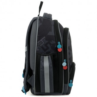 Каркасный рюкзак GO22-597S-3 – это школьная модель с ортопедической спинкой для . . фото 7